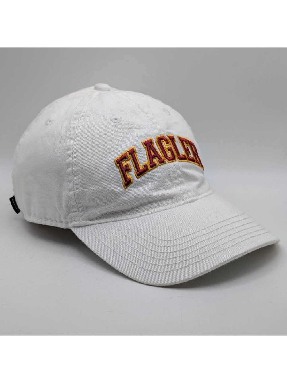 Flagler College Legacy Dad Hat Cap St Augustine Strap Back White Spellout Unisex